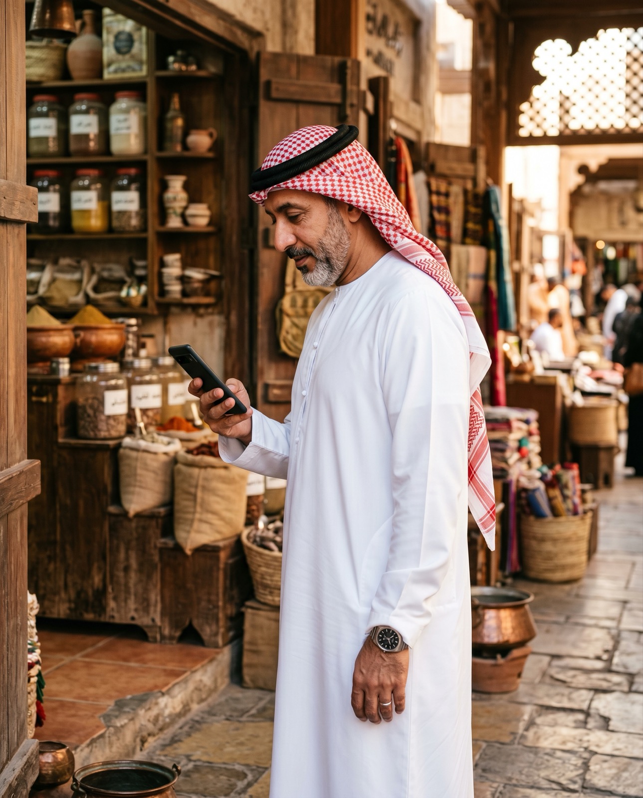 Traditional business owner ready to take his shop online